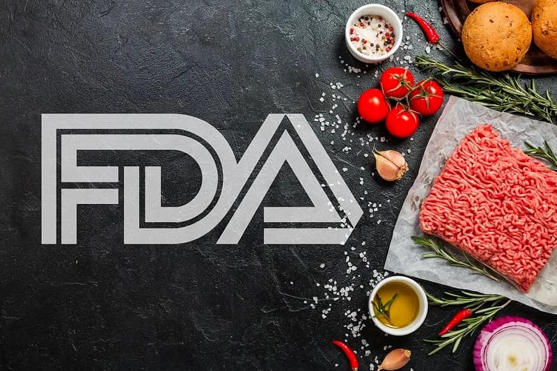 logo fda bên cạnh thực phẩm