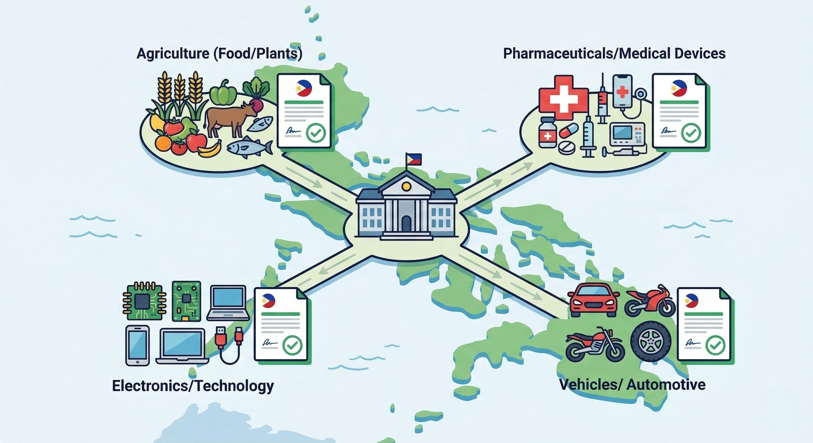 Giấy Phép Nhập Khẩu Philippines Theo Ngành Hàng